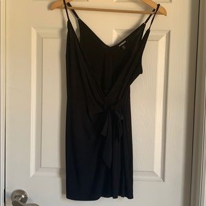 Express Black Wrap Romper